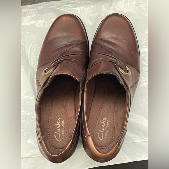 Clarks Casual Slip On Elastic Heels clogs shoes Womens US 7.5 M - Picture 11 of 15